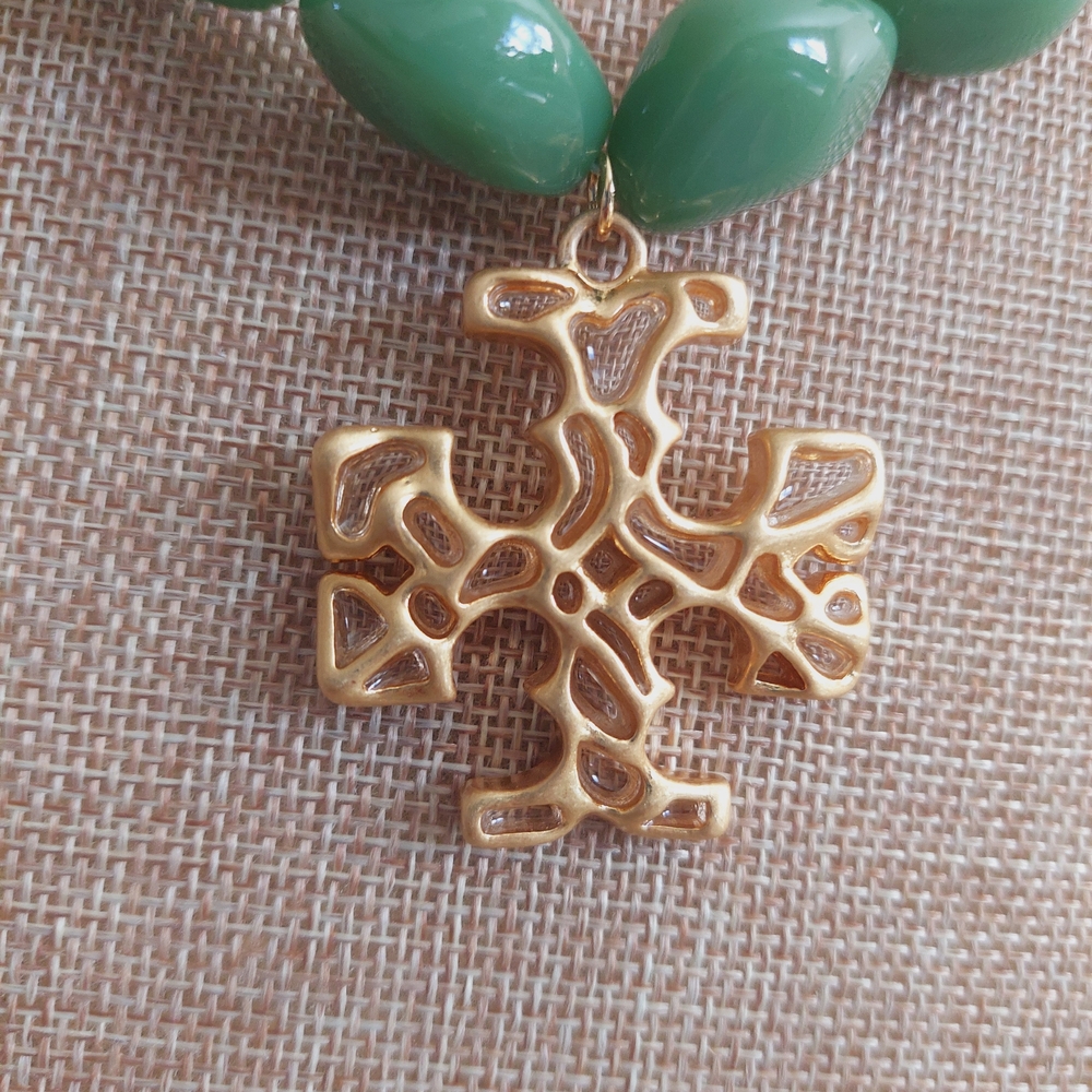 Authentic Tory Burch Roxanne Statement Necklace - image 3